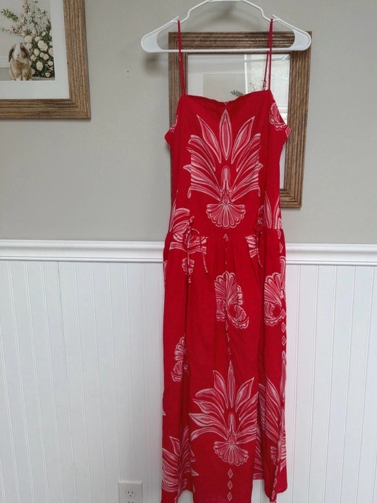 Beyond By Vera Dresses & Skirts - Red Floral Print Maxi Dress - Women